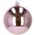 Pink Christmas tree ornament, 8 cm, shiny finish