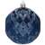 Texturierte marineblaue Weihnachtskugel von Springos