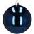 Springos 8 cm marineblauer glänzender Weihnachtsbaumschmuck