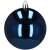 Springos 8 cm marineblauer glänzender Weihnachtsbaumschmuck