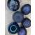 Assorted navy blue Springos Christmas tree ornaments