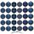 Springos 30-piece navy blue Christmas ornament set