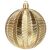 Springos gold textured Christmas tree ornament
