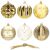 Springos 16-piece gold Christmas ornament set, assorted designs