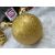 Springos gold patterned Christmas tree ornament on white fur