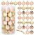 Springos 30-teiliges Roségoldenes Weihnachtskugel-Set Anzeige