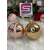 Rose gold Christmas tree ornaments with different designs