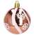 Rose gold Christmas ornament with snowflake design
