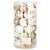 Set of 30 gold and white Christmas tree baubles, 6 cm, Springos, in a clear plastic container