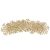 Row of Springos Gold Glitter Snowflake Christmas Ornaments