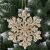 Hanging Springos Gold Glitter Snowflake Christmas Ornament