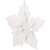 White glitter poinsettia Christmas tree ornament, Springos