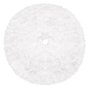 White faux fur Christmas tree skirt, Springos, 85 cm diameter - Christmas