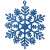 Springos Christmas decoration "snowflake" 12 pieces - blue 76331828