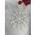 Fehér hópehely karácsonyi dísz, 30 cm átmérő