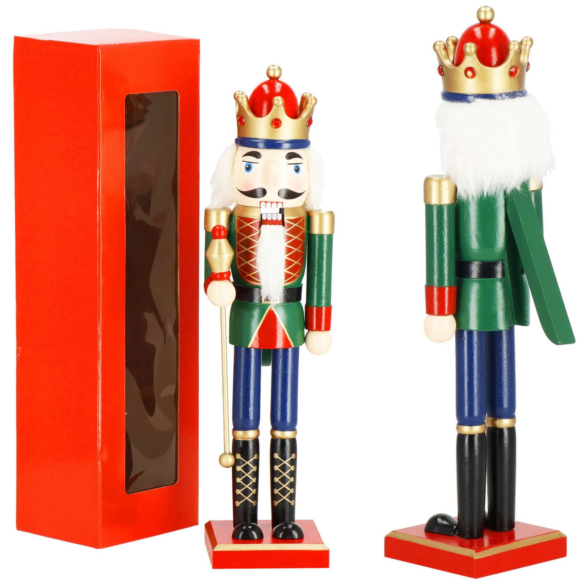 Springos Karácsonyi dekoráció "Diótörő" - zöld