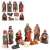 Springos Nativity Scene Figurines, 10 piece set, includes Mary, Joseph, baby Jesus, three wise men, shepherd, ox, donkey, and sheep