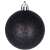 Springos schwarze Christbaumkugel, 3 cm Durchmesser, Glitzer-Finish