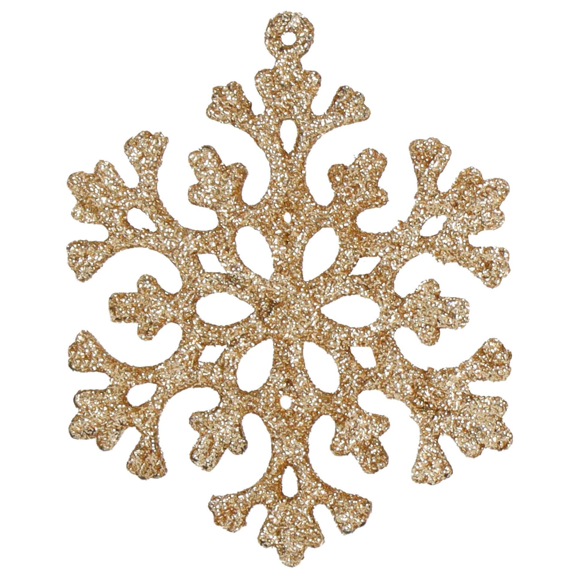 Springos Karácsonyfadíszek 70 db - krém árnyalat