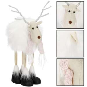 Dekoracja świąteczna renifer Springos ze światełkami LED i szalikiem - Dekoracja świąteczna