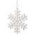 White glitter snowflake Christmas tree ornament by Springos
