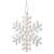 White glitter snowflake Christmas tree ornament by Springos