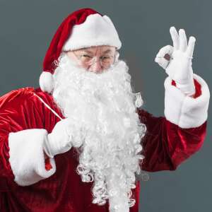 Springos Weihnachtsmann-Bart 52035862 Mode & Kleidung
