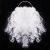 Springos white Santa Claus beard, curly Christmas beard