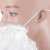 Springos Santa Claus beard, white curly beard, costume accessory, close-up