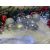 Springos silver Christmas baubles with fairy lights