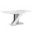 White extendable dining table