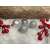 Silver Christmas tree baubles, 3 cm, Springos