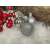 Silver Christmas tree baubles, 3 cm, Springos