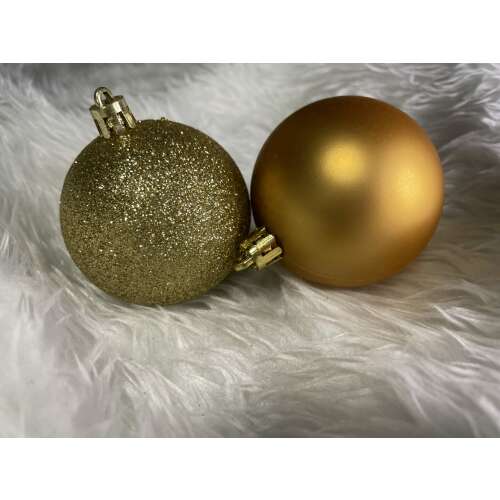 Goldene Weihnachtsbaumkugel, 6 cm, Springos