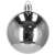 Shiny silver Christmas tree ornament, 6 cm, Springos