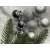 Silver Christmas tree ornaments, 6 cm, Springos