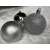 Silver Christmas tree ornaments, 6 cm, Springos