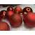 Springos 6 cm red Christmas tree baubles, 3 different finishes: matte, shiny, and glitter.
