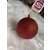 Springos 6 cm red Christmas tree bauble, glitter finish.