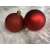 Springos 6 cm red Christmas tree baubles, 2 different finishes: matte and glitter.