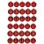 Set of 30 Springos red Christmas tree baubles