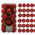 Set of 30 red Christmas tree baubles, 6 cm, Springos