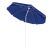Open Springos blue beach umbrella with white trim