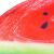 Close-up of Springos watermelon print umbrella fabric