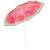 Angled view of Springos watermelon beach umbrella