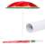 Springos watermelon beach umbrella with carry bag and pole