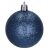 Springos dark navy blue glitter Christmas tree ornament