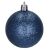 Springos dark navy blue glitter Christmas tree ornament