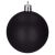Close-up of a matte black Springos Christmas ornament