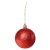 Springos red glitter Christmas tree ornament